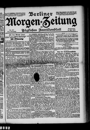 Berliner Morgenzeitung vom 24.05.1900