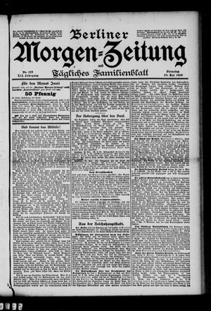 Berliner Morgenzeitung vom 29.05.1900
