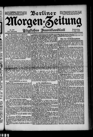 Berliner Morgenzeitung vom 07.06.1900
