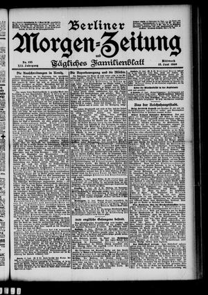 Berliner Morgenzeitung vom 13.06.1900