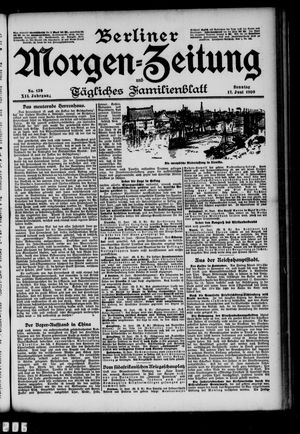 Berliner Morgenzeitung vom 17.06.1900