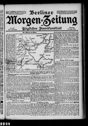 Berliner Morgenzeitung vom 19.06.1900