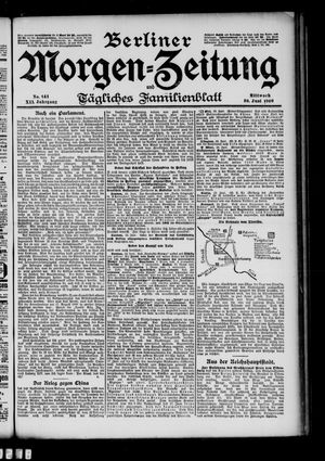 Berliner Morgenzeitung vom 20.06.1900