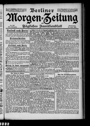 Berliner Morgen-Zeitung vom 21.06.1900