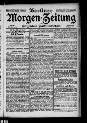 Berliner Morgen-Zeitung vom 28.06.1900