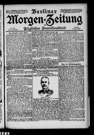 Berliner Morgenzeitung vom 06.07.1900