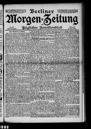 Berliner Morgenzeitung vom 18.07.1900