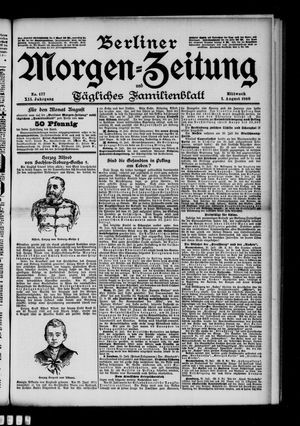 Berliner Morgenzeitung vom 01.08.1900