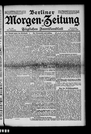 Berliner Morgenzeitung vom 16.08.1900