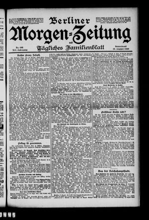 Berliner Morgenzeitung vom 18.08.1900