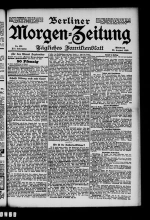 Berliner Morgenzeitung vom 22.08.1900