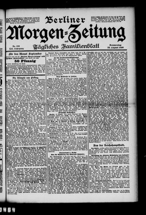 Berliner Morgenzeitung vom 23.08.1900