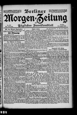 Berliner Morgen-Zeitung vom 31.08.1900