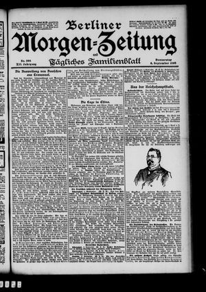 Berliner Morgenzeitung vom 06.09.1900