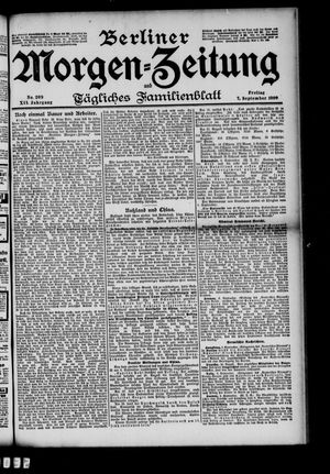 Berliner Morgen-Zeitung vom 07.09.1900