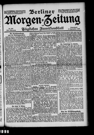 Berliner Morgen-Zeitung on Sep 8, 1900