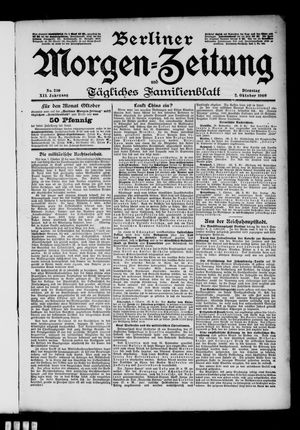 Berliner Morgenzeitung vom 02.10.1900