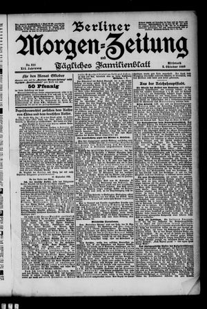 Berliner Morgenzeitung vom 03.10.1900