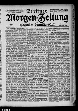 Berliner Morgen-Zeitung vom 04.10.1900