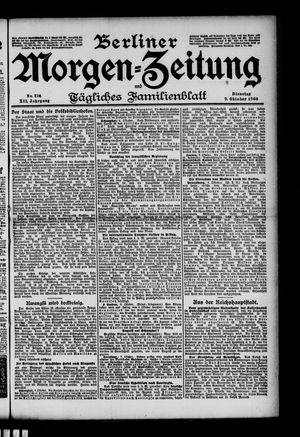 Berliner Morgen-Zeitung vom 09.10.1900