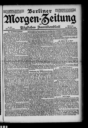 Berliner Morgen-Zeitung vom 10.10.1900