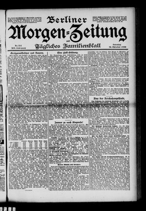 Berliner Morgenzeitung vom 14.10.1900