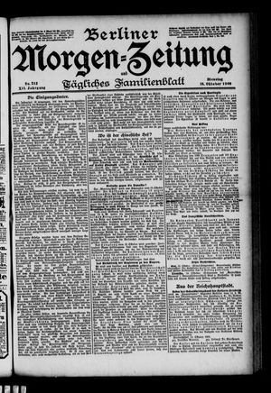 Berliner Morgenzeitung vom 16.10.1900