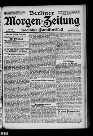 Berliner Morgenzeitung vom 25.10.1900