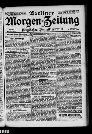 Berliner Morgenzeitung vom 27.10.1900