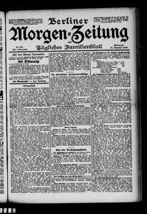 Berliner Morgenzeitung vom 31.10.1900