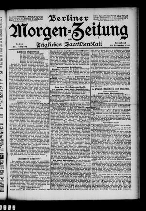 Berliner Morgenzeitung vom 10.11.1900