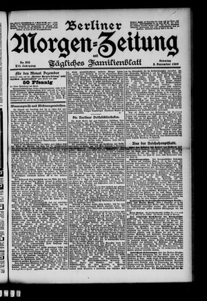 Berliner Morgenzeitung vom 02.12.1900