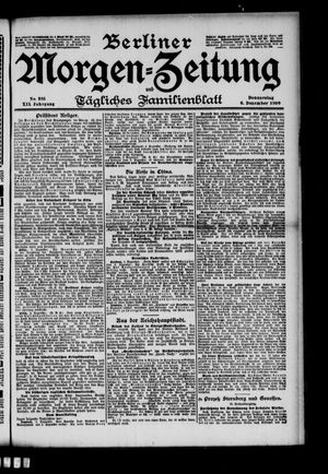 Berliner Morgenzeitung vom 06.12.1900