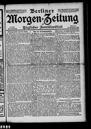 Berliner Morgenzeitung vom 12.12.1900