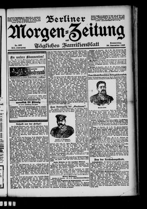 Berliner Morgenzeitung vom 20.12.1900