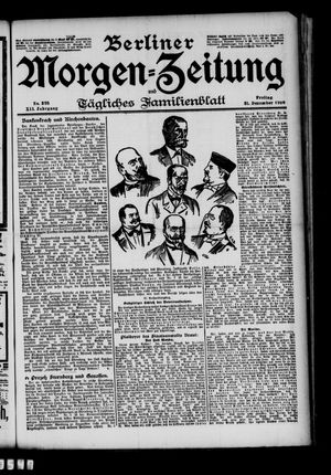 Berliner Morgen-Zeitung vom 21.12.1900