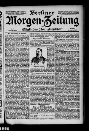 Berliner Morgen-Zeitung vom 08.01.1901