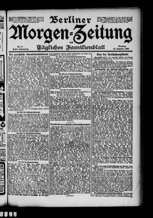 Berliner Morgen-Zeitung vom 11.01.1901