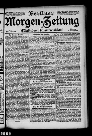 Berliner Morgen-Zeitung vom 15.01.1901