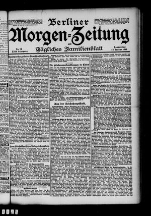 Berliner Morgen-Zeitung vom 17.01.1901