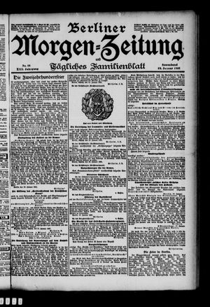 Berliner Morgen-Zeitung vom 19.01.1901