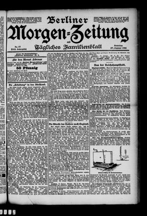 Berliner Morgen-Zeitung vom 20.01.1901