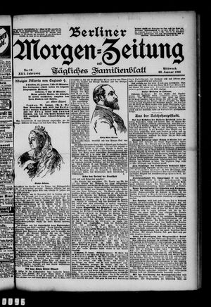 Berliner Morgen-Zeitung vom 23.01.1901