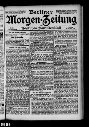 Berliner Morgen-Zeitung vom 25.01.1901