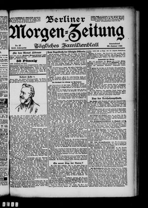 Berliner Morgen-Zeitung vom 26.01.1901