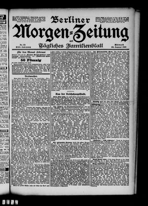 Berliner Morgen-Zeitung vom 30.01.1901