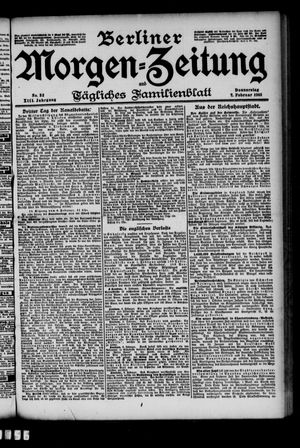 Berliner Morgen-Zeitung vom 07.02.1901