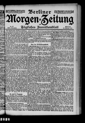 Berliner Morgen-Zeitung vom 13.02.1901