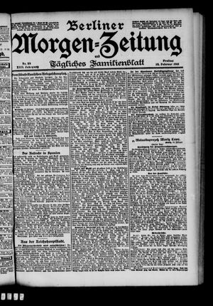 Berliner Morgen-Zeitung vom 15.02.1901