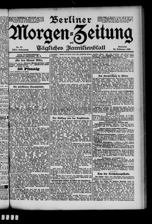 Berliner Morgen-Zeitung vom 24.02.1901